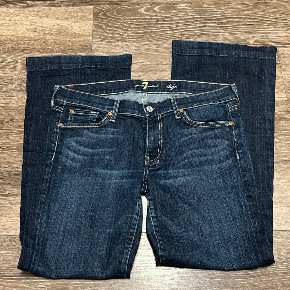 7 For All Mankind Dark Blue Jeans